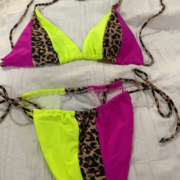 leopard bikini set triangle top - Picture 8 of 8